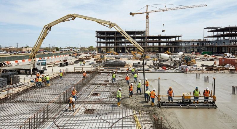 Commercial Slab Construction in Charleston, SC