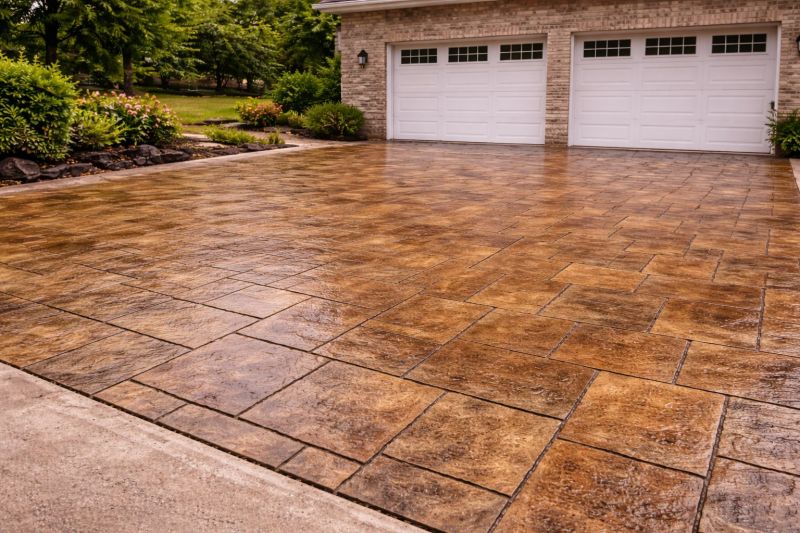 Concrete Driveway Staining in Fort Worth, TX