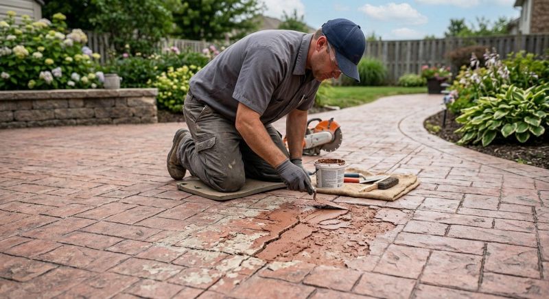 Decorative Concrete Repair in Mesa, AZ