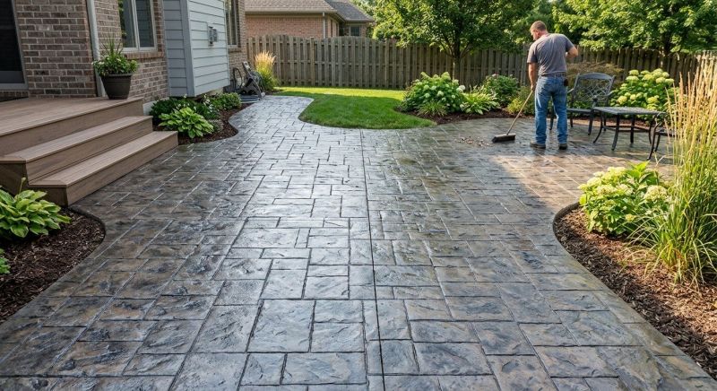Stamped Concrete Replacement in Dallas, TX